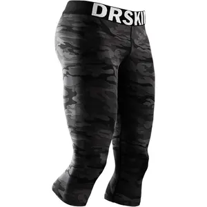 3, 2 1 Pack Men’s 3/4 Compression Pants Tights Leggings Shorts Athletic Baselayer Running Workout Active