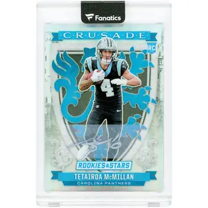 Tetairoa McMillan Carolina Panthers Autographed 2025 Panini Rookies & Stars Crusade Silver Ink #6 #62/99 Rookie Card - Fanatics Authentic Certified