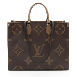 Pre-owned Louis Vuitton Leather Tote Bags Giant Monogram Canvas Onthego GM Tote