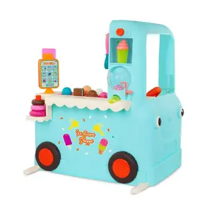 B. toys Interactive Ice Cream Truck Shoppe Playset 38 Pieces Lights Sounds Music