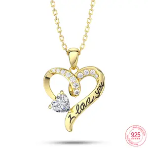 TAANAA Original Design Infinite Love Heart Necklace For Women 925 Sterling Silver Pendant Original Design Jewelry Valentine's Day Gifts