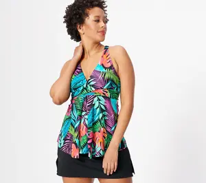 Kim Gravel x Swimsuits For All Twist Fly-Away Top & Skirt Set