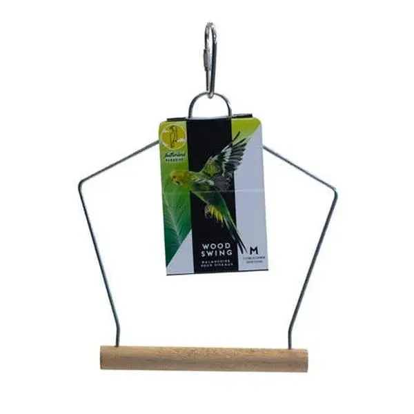 Featherland Paradise - Wooden Swing: Medium for Pet Birds
