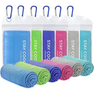 Cooling Towels (40"x12"), Soft Breathable Cooling Towels for Neck and Face, Sweat Towel Cooling Neck Wraps for Sport, Running, Gym, Camping, Hiking, Fitness, Workout & More Activities