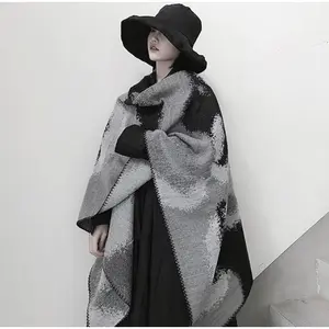 Reversible Open Front Shawl