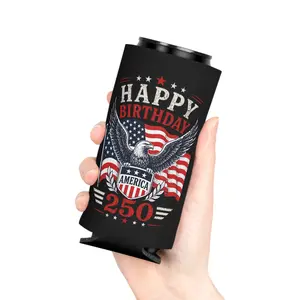 Retro 250th Anniversary of The United States Cooler, 4th of July Koozie