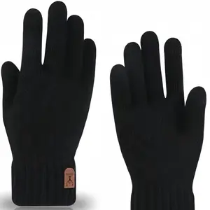 Unisex Winter Fleece Lined Gloves, Anti-Slip Full Finger Touchscreen Gloves, Outdoor Sports Gloves, Ideal for Cycling, Running, Driving, Hiking, Texting, Skiing
