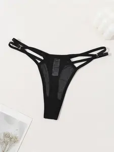 Women's Invisible Mesh Thong Panties, Quick-Dry Seamless Underwear, Valentine's Day Sexy Lingerie, Comfortable and Breathable, Fashion Breathable Underwear, Seamless Knicker