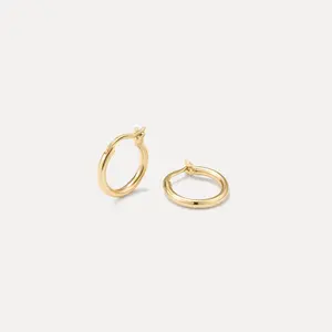 Solid Gold 24/7 Huggie Hoops