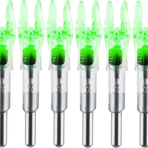 Lighted Arrows Nocks with (.204/.233/.242/.244” ) Bushings for Enhanced Visibility in Precision Archery
