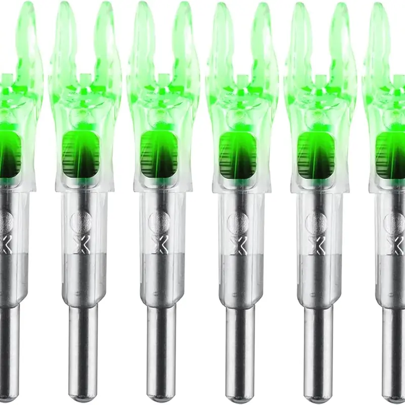 Lighted Arrows Nocks with (.204/.233/.242/.244” ) Bushings for Enhanced Visibility in Precision Archery