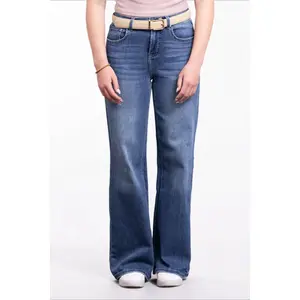 The Shelby by Ava Lane High-Rise Wide Leg Tummy Control Denim Three Lengths