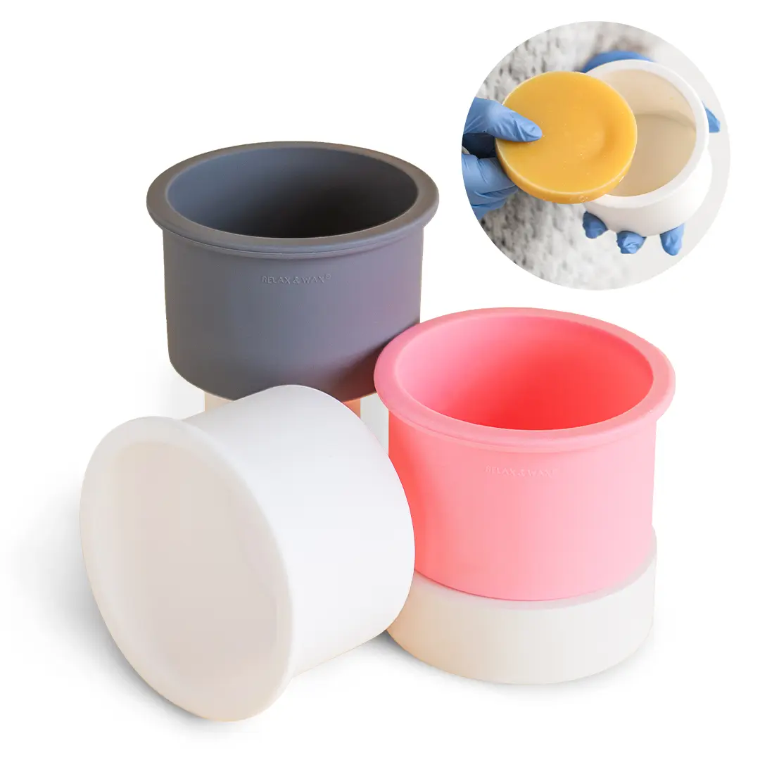 Relax & Wax Silicone Wax Can For Hair Removal- Reusable, Non-Stick, Eco-Friendly 14oz Wax Heater Insert