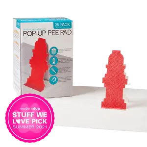 Pop-Up Pee Pad for Male Dogs | Stop Indoor Marking with Patented Fire Hydrant Target