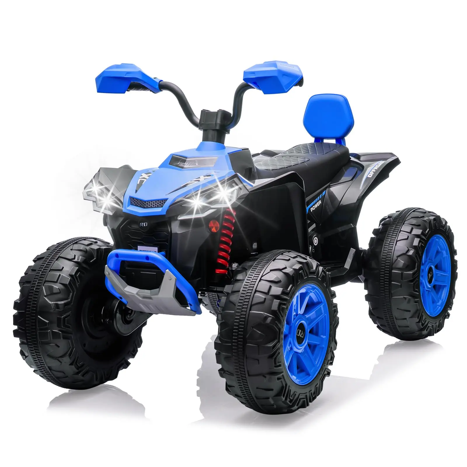 24V Kids' Electric ATV - 2-Seater 4-Wheeled Off-Road Quad Car, Powerful Motor, High-Low Speed Ride-On Toy for Older Boys & Girls