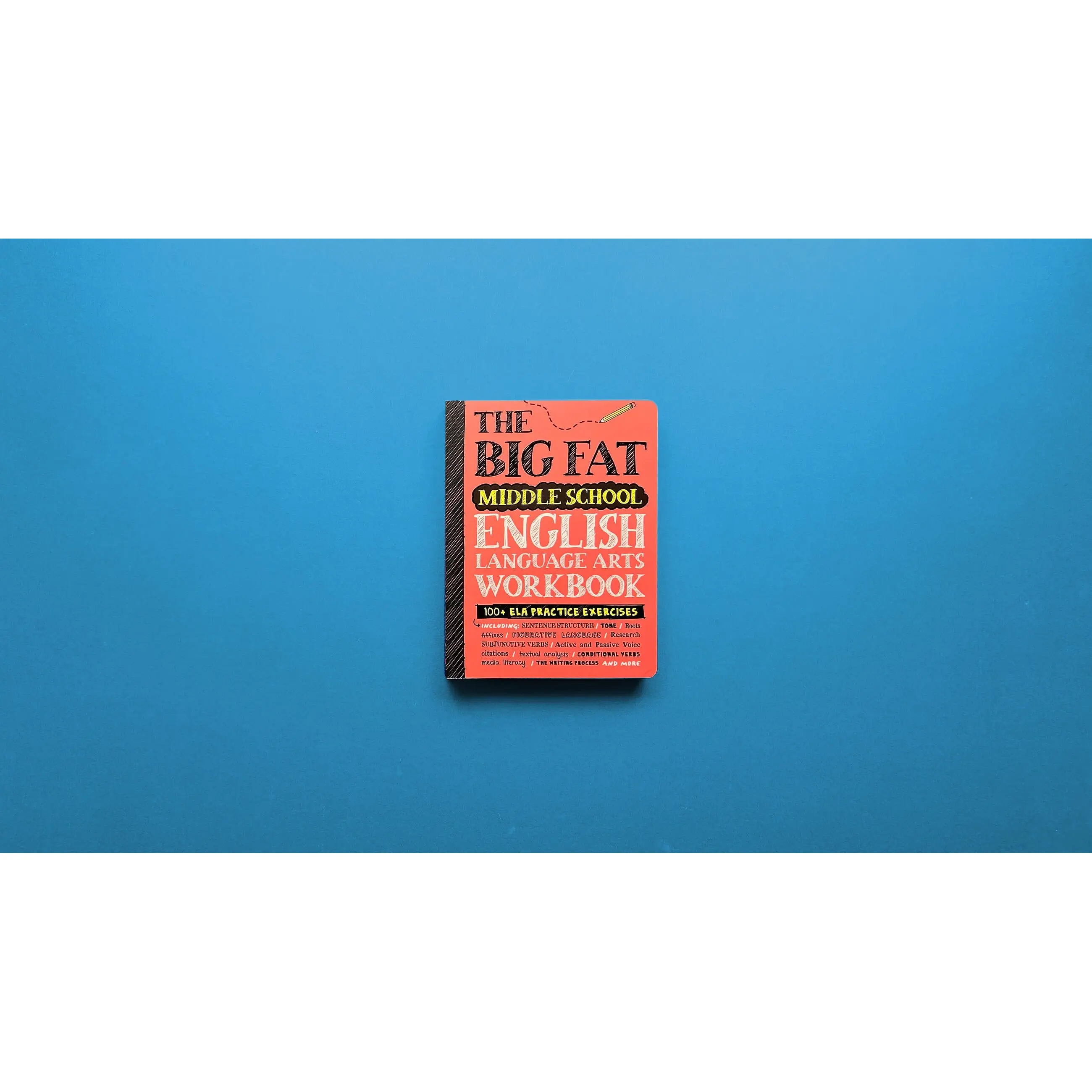 The Big Fat Middle School English Language Arts Workbook by Workman Publishing [Paperback Book]