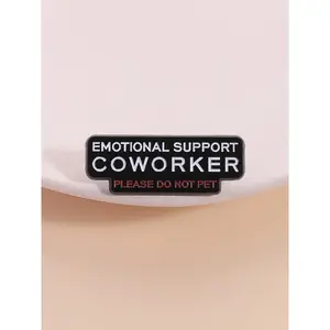 Support Lapel Pin, Business Office Humor Badge, Workplace Style, Fun Accessory for Backpack Card Decoration, Men Accessories