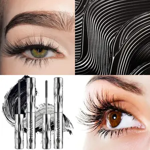 Two-Pack Huasurv Mascara Makeup Long-Lasting Waterproof, Volumizing, Curling, Smudge-Proof, Easy to Use, Perfect Gift for Beginners