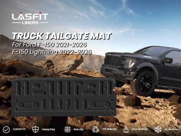 Lasfit fit for 2021-2026 Ford F-150 & 2022-2026 Ford F-150 Lightning Tailgate Mat, Don't Fit optional With Pro Access Tailgate Lasfit fit for 2021-2026 Ford F-150 & 2022-2026 Ford F-150 Lightning Tailgate Mat, Don't Fit optional With Pro Access Tailgate