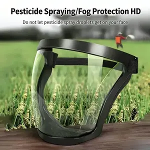 1 piece transparent face full face protective mask Face Shield for outdoor cycling, household kitchen tools, Protective Gear
