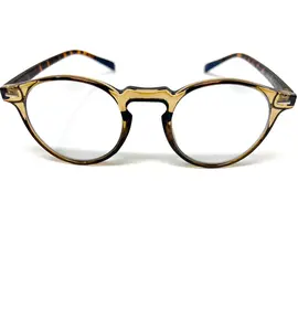 Blue Light Blocking Photochromic Glasses Round Circle Lenses - Tan/Leopard/ Blue Transitions to Sunglasses | Work From Home