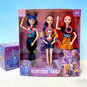 2026 Hot Music Style KPop Demon Hunters Anime Figure Rumi Mira Zoey Action Figure Cosplay Doll Cute Gift for Kids Birthday Gifts