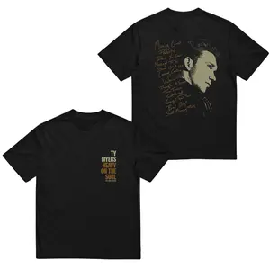 Ty Myers Heavy On The Soul T-Shirt, Country Music Graphic Tee 2 Sides, Vintage Tour Style Men's Tops