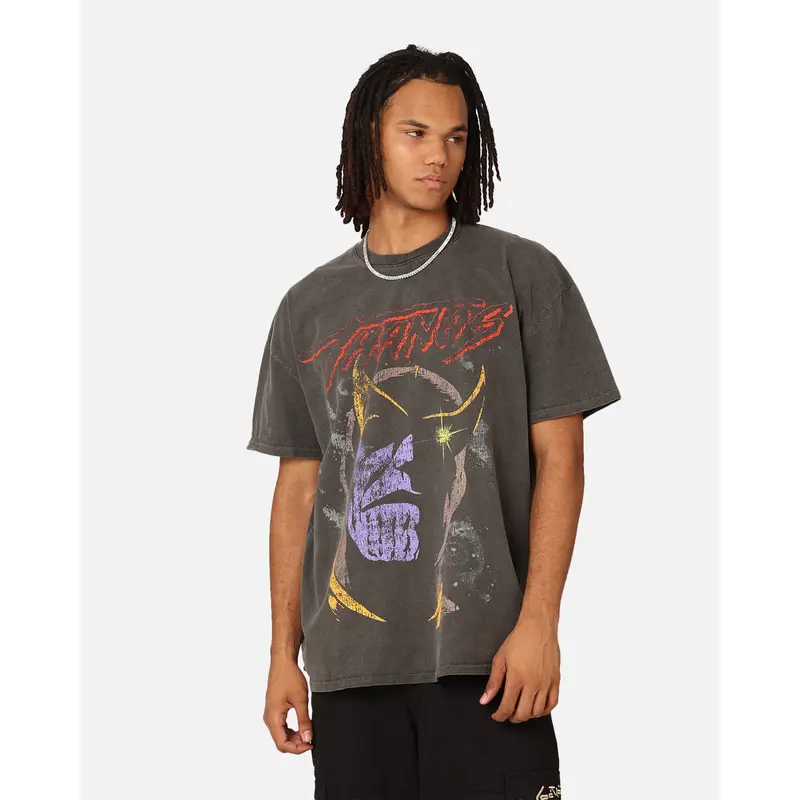 Marvel Thanos Vintage T-Shirt Black Wash