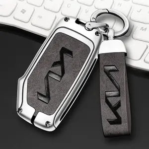 Leather Car Remote Key Case Cover Protector Car Key Holder for Kia Kn Sportage R Stinger Sorento Ceed Cerato Forte Niro Soul Telluride Gtline Accessories Car Key Accessory