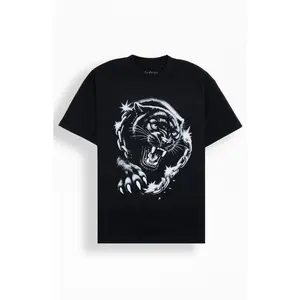 JOKES ON YOU Men's Jaguar Airbrush T-Shirt - Multicolor