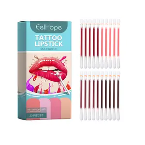 Eelhope Cotton Swab Lip Glaze, Long-Lasting Moisture Not Easy To Fade Lip Color Lipstick Portable Moisturizing Disposable Lip Glaze Gloss Lipgloss lip stain peel lip gloss lip tint