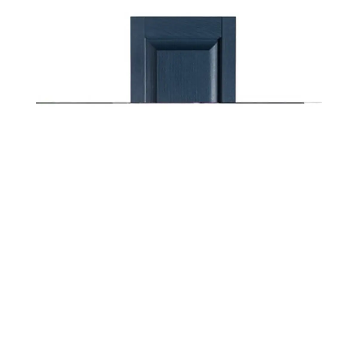 212 MAIN Premier 1-Piece Raised Panel Window Shutters, IR521559004 Exterior Decorative Shutters with Center Mullion, Bedford Blue - 15x59 in.