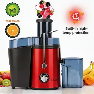 【Live】Boyuevi-800W Home Use Multi-function Electric Juicer with 3" Feed Chute for Whole Fruits and Veg, Centrifugal Juicer with 30 oz. Juice Jug,BPA-Free, Easy to Clean