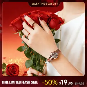 【Valentine’s Day Gift】Watches BOGEVNOR Women’s Watch, Ins-Style Minimalist Design, 2026 Valentine’s Day Gift, Water-Resistant, Luminous, Adjustable Strap, Elegant & Stylish — Perfect for Gifting