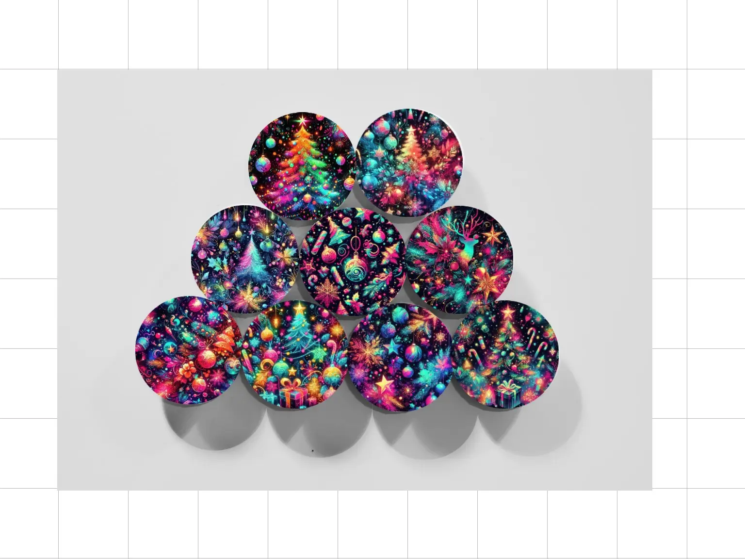Fall Round Button Press Magnets for Creative Decoration - Strong Attachment & Durable Material