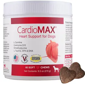 CardioMAX  Heart Support USA: Vet-Formulated Supplement for Dogs, Antioxidant-Rich Chew