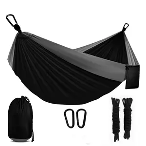 Portable Camping Hammock with Tree Straps, Durable Hammock, Lightweight Nylon Parachute Hammock for Backpacking Travel Beach Backyard Patio Hiking