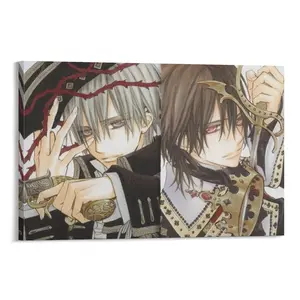 Vampire Knights Anime Poster. Japanese Aesthetic. Room Decor. Canvas Print. Wall Painting. Gifts. Modern Bedroom Decor. Poster Canvas Wall Art For Bedroom Decor Bar Office Room Decor Gift