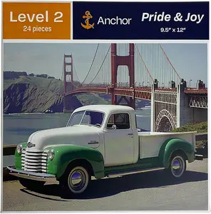 Anchor Pride & Joy Level 2 Activity 24-Piece Classic Truck Visual Task Game for Seniors & Therapy Settings 9.5" x 12" Easy-to-Handle Memory Support United States