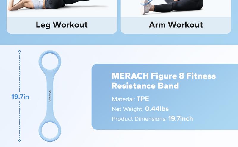 MERACH Multifunction Pedal Resistance Band, Elastic Pull Rope, Full-Body Workout at Home Gym, Exercise Sit-up, Yoga, Abdominal Training Fitness