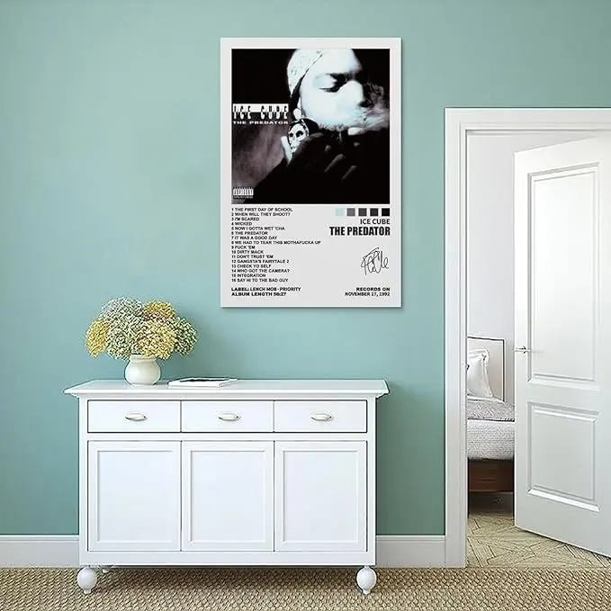 The Predator Album Cover Ice Cube Poster, Home Decor Wall Art Print for Living Room Bedroom