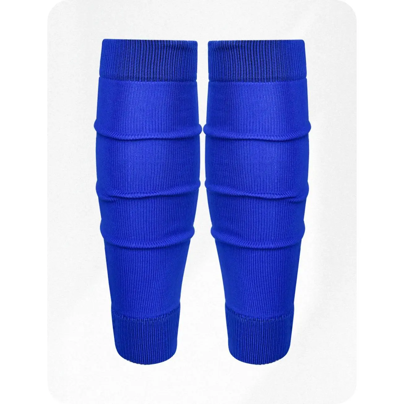 Exxact Sports Leg Sleeves for Men Football Calf Compression Sleeve, Calf Sleeves for Men & Boys, Football Leg Sleeve (1 Pair) (Royal Blue)