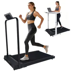 Under Desk Treadmill with Foldable Handrails & Adjustable Incline