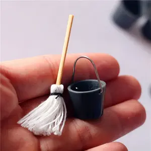 Miniature Room Cleaning Tool Model 1:12 Scale, Scene Decoration and Photography Prop, Suitable for Ages 14+, Ideal for Collectors
