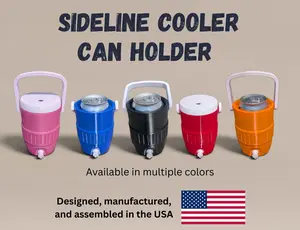 3D Printed Sideline Cooler Can Sleeve – The Benchwarmer | Fits Standard & Skinny 12oz Cans | Sports Fan Gift | Various Colors