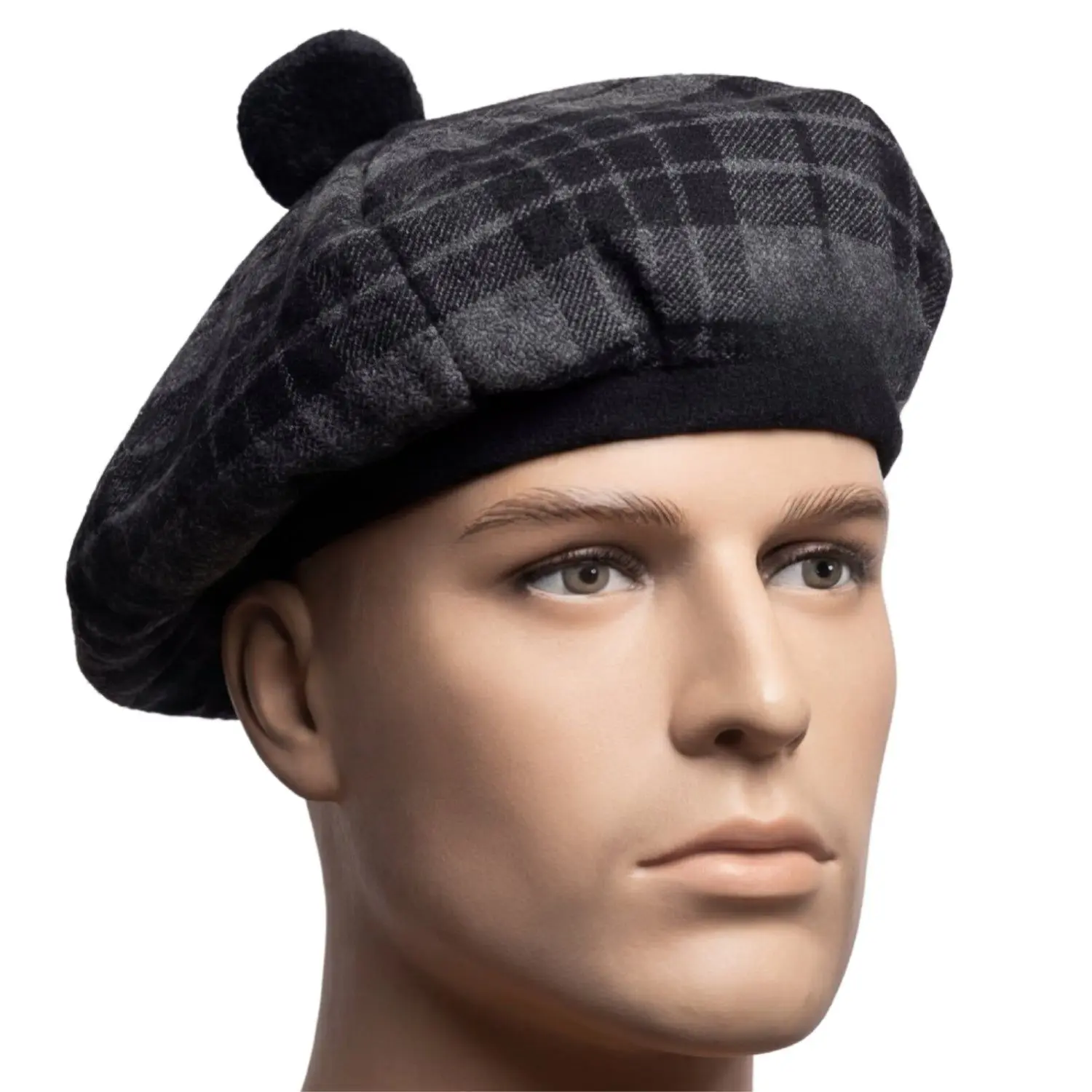 Scottish Tam O' Shatner Hat in Traditional Night Watch Tartan