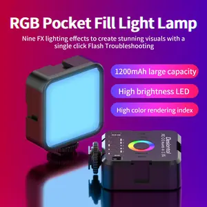 Portable RGB Multifunctional Phone/computer Selfie Light with Durable Plastic Construction, Easily Enhance Your Beauty and Live Streaming, Ca Prop 65 Compliant, No Ca Prop 65 Re