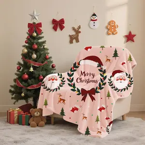 Gingerbread Man Cookies Blanket Boho Christmas Home Decor Neutral Gingerbread Holiday Hot Cocoa Decor Christmas Gift Ideas for Family Friend