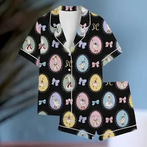 Goose Wedding Pajama Set, Cute Duck Bridal Sleepwear, Bridesmaid Pajamas, Getting Ready Outfit, Wedding Gift