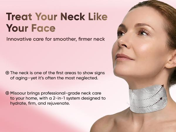 Misoour Neck Mask Set:Collagen Peptide Anti-Wrinkle Neck Mask + Astaxanthin Firming & Smoothing Serum|Reduce neck wrinkles, Moisturize and brighten,Firm and lift#TikTokShopBlackFriday